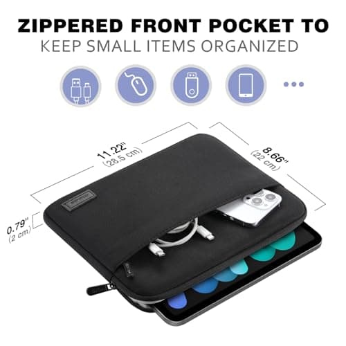 MoKo 9-11 Inch Tablet Sleeve Bag with Front Accessory Pocket — view 5
