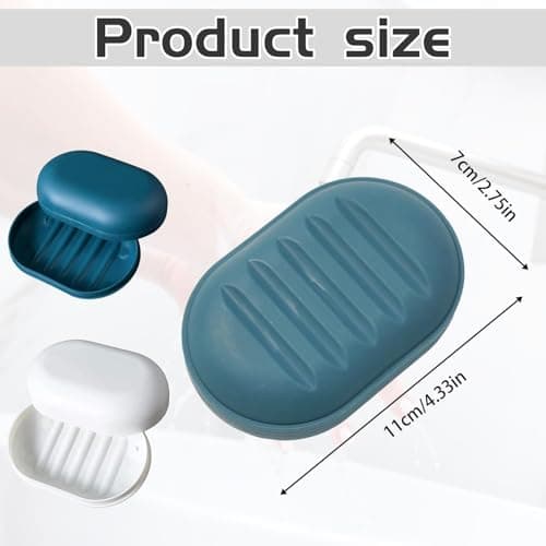 2-Pack Leakproof Travel Soap Containers with Secure Lids – Compact & Durable Storage for Soap – Ideal for Gym, Camping & Home Use — view 2