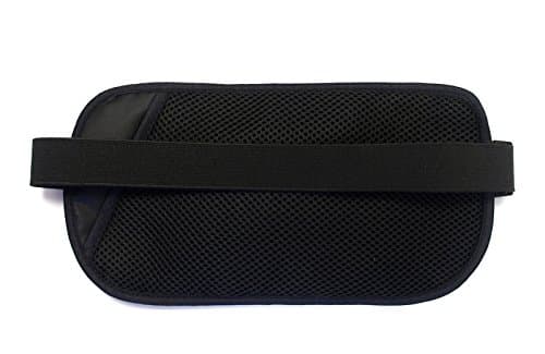 RFID Blocking Anti Theft Hidden Unisex Money Passport Holder Airplane Travel Waist Belt Fanny Bag (Black) — view 6