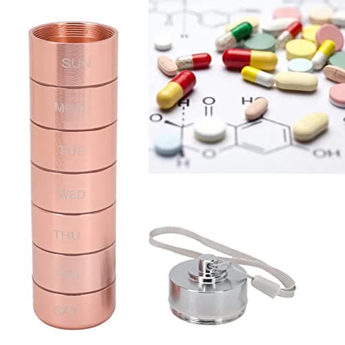 Generic Aluminum Alloy Organizer Stylish Rose Gold Travel Friendly Tablet Case Aluminum Alloy 6.1 X 1.5 X .5in — view 5