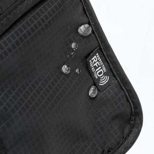 Ousuwo Waterproof Anti-Theft Travel Neck Pouch – Unisex Blocking Shoulder Bag for Passport, Smartphone, Credit Cards, Money & Coins | Secure Hands-Free Crossbody Mobile Phone Pouch — view 3
