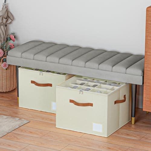 Storivo Shoe Storage Organiser Box 16 Pairs, Clear Lid, Adjustable Dividers — view 6