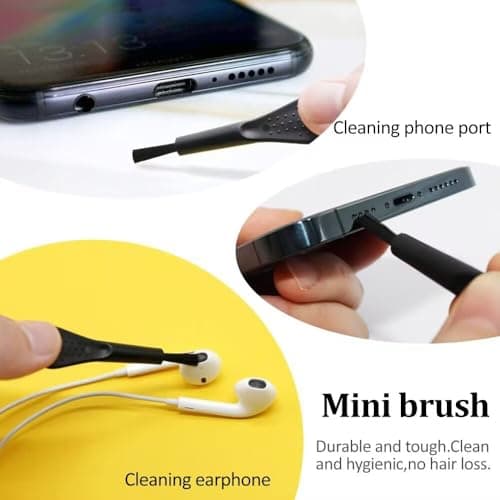 24pcs USB Type C Dust Plug Set, with Cleaning Brush, Transparent Silicone Type C Charging Port Cover, Anti-Dust Stopper Protector Universal Fit for All Type-C Phones, Tablets and Laptops — view 5