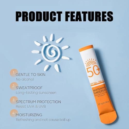 24 PCS Mini Sun Cream SPF 50+ for Women, Travel Size Sunscreen, Mini Sunscreen for Face & Body, Waterproof, Non-Greasy, Light High UV Protection — view 3