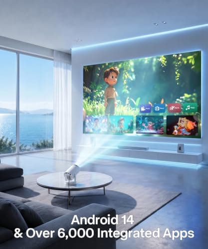 Magcubic HY300Pro+ Mini Projector 4K Support, Smart Projector Android 14 — view 5
