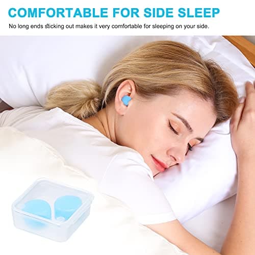Reusable Silicone Ear Plugs, Waterproof Noise Cancelling EarPlugs for Sleeping, Mowing, Swimming, Airplanes, Concerts — view 3