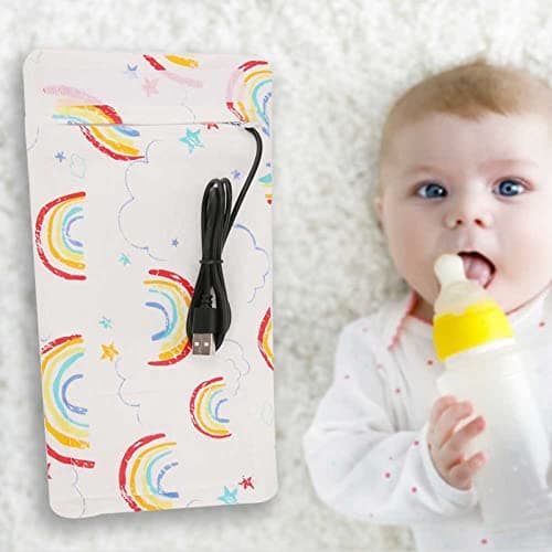 LUCKDANO USB Baby Bottle USB Baby Bottle Keep Warm Cover | Portable Milk Insulation Thermostat for Infants | Compatible with 5V Devices | Safe Cotton & Spandex Blend | Travel-Friendly (#3) — view 5
