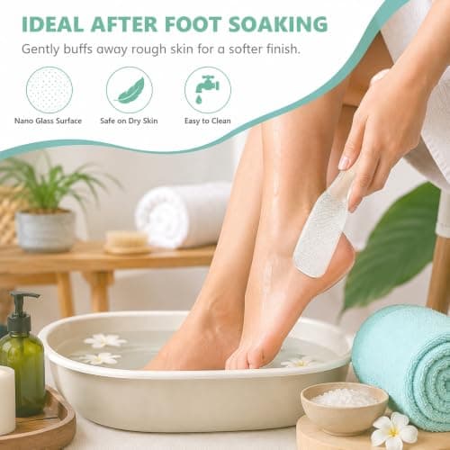 2 Pack Nano Glass Foot File for Gentle Hard Skin Removal — view 6