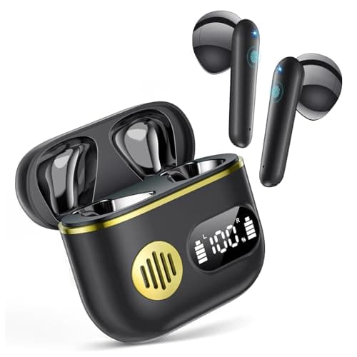 CoolJumper Wireless Earbuds 2026 Sport Bluetooth Headphones Stereo Earphones with ENC Mic Wireless Earphones In Ear Earbuds with Dual LED Display, 48H Playtime, Running Headphones IP7 Waterproof