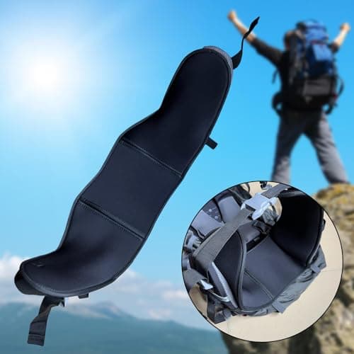 Backpack Waist Cushion Neoprene Support Hiking Hip Belt Pad – Padded Hip Straps Add-On Kidney Belts for Travel Backpack Hydration Backpack Daypack — view 6