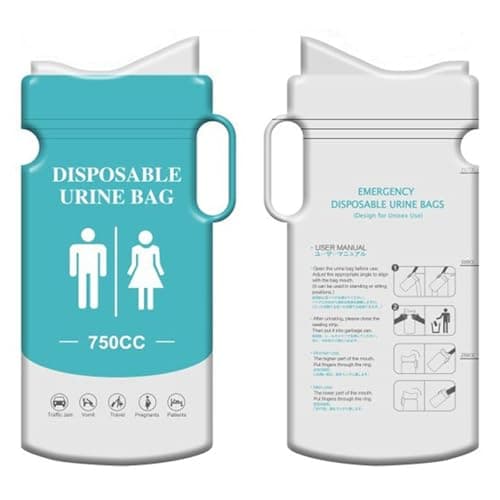 TERNCOEW Travel Urinal With Absorbent Resin Cotton Leakproof Portable Solution For Emergencies Disposables Bag Travel Toilet — view 6