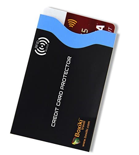 RFID Blocking Sleeves 15 Pack Navy Blue - 12 Credit Card Protector Sleeves and 3 Passport Holders, Colour Coded Identity Theft Protection Set, Slim Waterproof RFID Card Sleeves for Travel — view 4