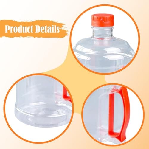 FashionCha Thickened Water Dispenser Bottle 3l Empty Water Bottle Container Large Jumbo Water Container BPA Free Water Cooler Dispenser Refill Water Bucket for Home Office Outdoor Travel, Red — view 5