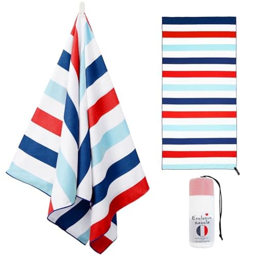 Exclusivo Mezcla Large Microfiber Quick Dry Beach Pool Towel, 152x76 cm