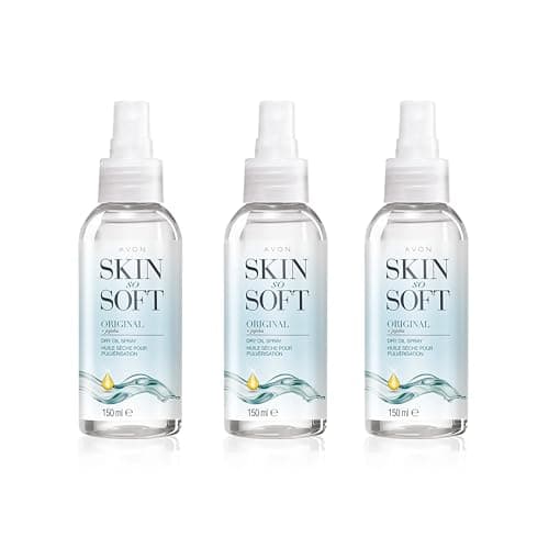 Avon Skin So Soft Dry Oil Spray 150ml (Pack of 3)