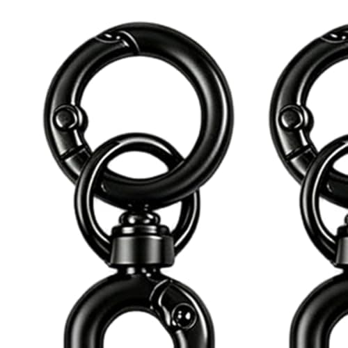 8 Pack Alloy Anti Theft Double Opening Carabiner Zipper Lock Clip — view 5