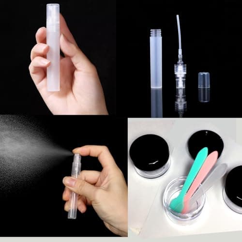 Clear Toiletry Bag with Travel Bottles 100ml Set,TSA Approved Travel Makeup Cosmetic Bag for Women Men Refillable Containers Travel Size Toiletries Bottles Kit for Liquids Shampoo Conditioner Lotion, — view 4