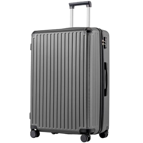 COOLIFE 28 Inch Large Suitcase – Hardshell Trolley Lightweight ABS+PC