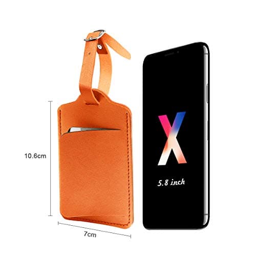 flintronic Travel Luggage Tags, 2PCS Baggage Labels, Suitcase ID Tags, Handbag Tag Labels, Luggage Suitcases Tags for Preventing Loss of Bags and Suitcases — view 2