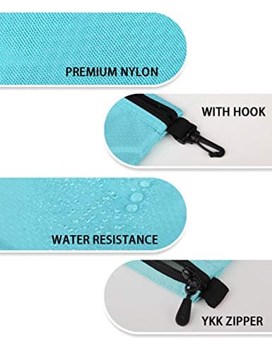 gox Small Toiletry Bag for Men Bulk Cosmetic Bag Dopp Kit Carry On Zipper Pouch Organization Nylon Small Packing Sack Waterproof, Blue, S, Toiletry Bag for Travel — view 5