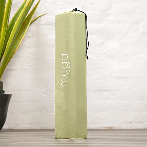 Myga Yoga Mat Bag - Compact Carry Bag for Yoga, Pilates, Fitness & Exercise Mat with Adjustable Strap for Women & Men - Lightweight Waterproof Travel Bag for Home Gym and Studio - Green — view 3