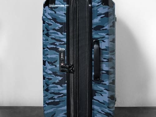 Rock Alpine Large 94/105L Expanding Suitcase - Blue Camouflage — view 6