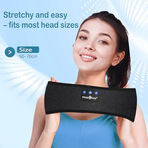 MUSICOZY Sleep Headphones Headband for Side Sleepers Bluetooth 5.4 — view 6