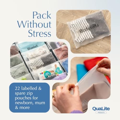 22 x Maternity Hospital Bag Organiser Pouches - Labelled Maternity Bags — view 5