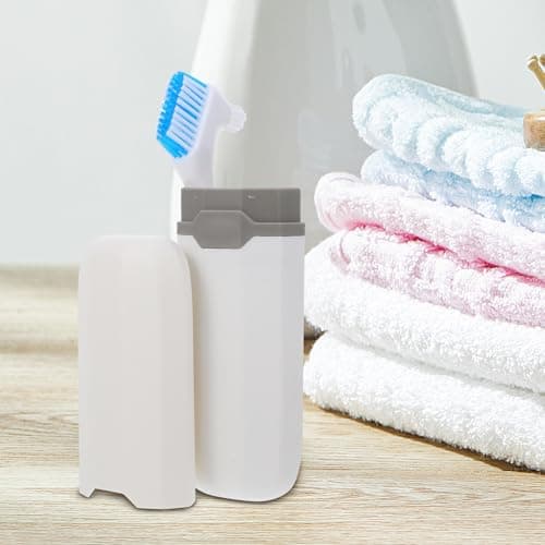 Portable Denture Brush Set with Storage Box Blue Pp Soft Bristles — view 6