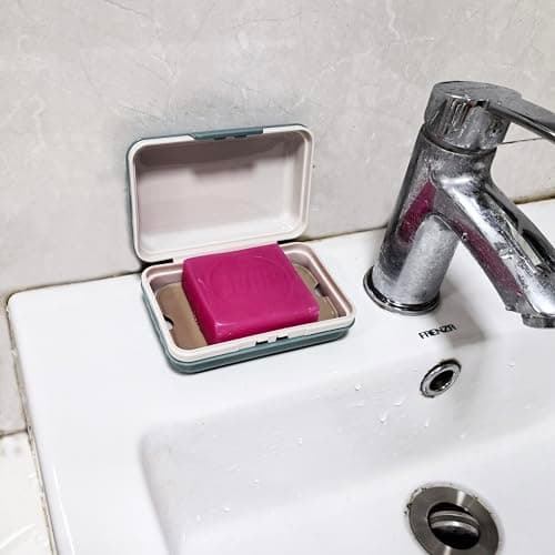 Lofekea Travel Soap Case, Shower Bar Soap Dish Holder, Soap Box Container — view 6