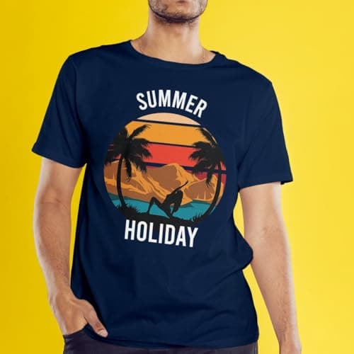 Summer Holiday Womens T-Shirt Beach Tropical Yoga Sunset Travel Birthday Gift for Her 2XL Light Graphite — view 6