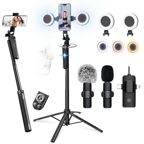 71" Phone Tripod Vlogging Kit for iPhone/Android