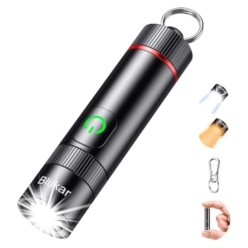 Blukar 2026 Gen 2 Small Torch Rechargeable,EDC Mini Flashlight with 2 Color