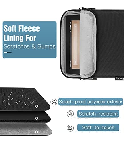 TiMOVO 7-8 Inch Tablet Sleeve Case, Black — view 3