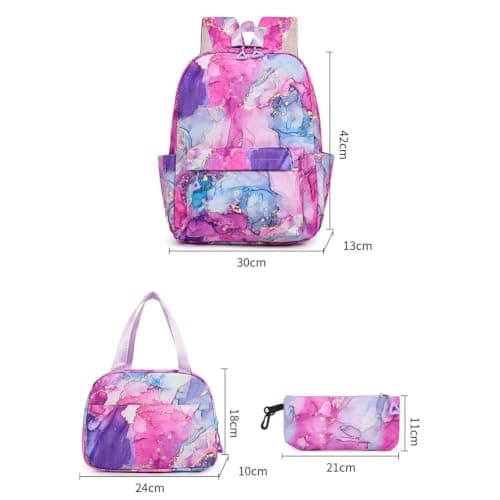 3-In-1 High Capacity School Bag for Girls — view 4