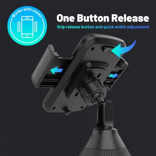 SEEKONE Universal Car Phone Holder Cup Holder Cell Phone Mount — view 5