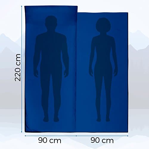 2in1 Cotton Sleeping Bag Liner and Lightweight XL Size Double Travel Bed Sheet — view 4