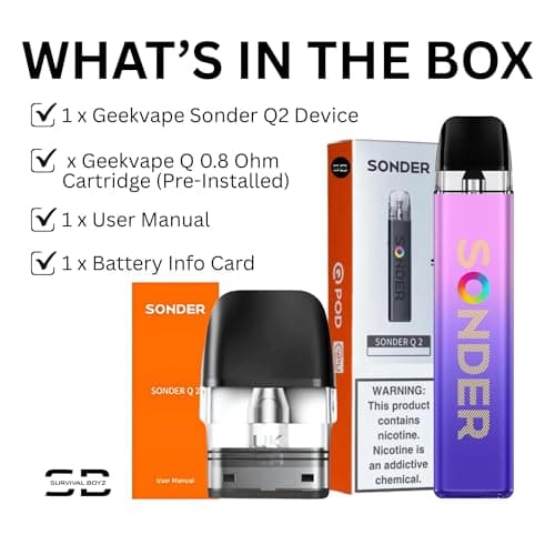 Geekvape Sonder Q2 Vape Kit [Olive Green] - No Nicotine — view 3