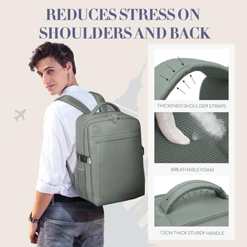Yankony Ryanair Cabin Bags 40x30x20 Underseat, Travel Backpack Cabin Size — view 4