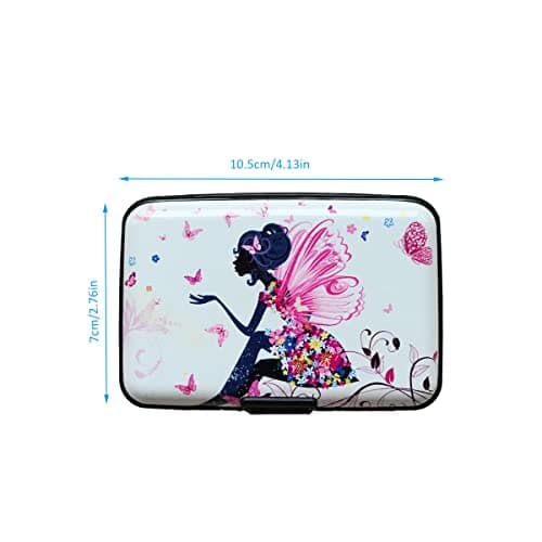 EZZLife RFID Blocking Card Case Wallet, 6 Slots Aluminum Portable Travel Identity ID/Credit Card Safe Protection Card Holder Hard Case for Men and Women-08 — view 2
