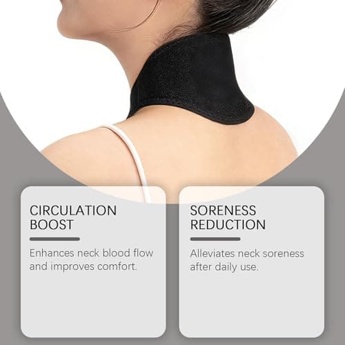 Heating Pad Neck, Electric 3 Modes Warmer, Heated Neck Shoulder Wrap, for Soft Material, Wearable Comfortable Design, Adjustable Temperature Control, for Women Senior Winter Daily Travel Outdoor Use — view 6