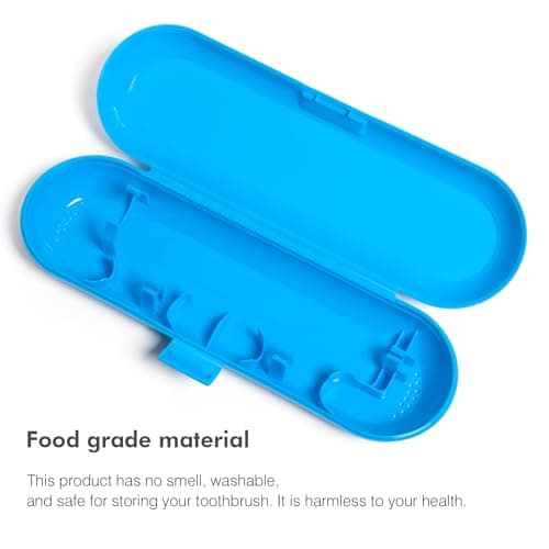 Electric Toothbrush Travel Case for Oral B & Philips Sonicare, Blue — view 3