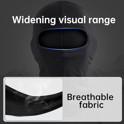 2 Pcs Kids Balaclava,Black Thermal Ski Mask Children's,Multipurpose Winter Childrens Head Face Full Masks,Snoods Fleece Windproof Warmer Neck Snood Balaclavas Helmet Hat for Baby Boys Girls Cycling — view 6