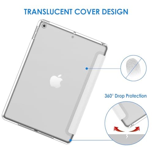 JETech Case for iPad 9th/8th/7th Gen 10.2", White — view 4
