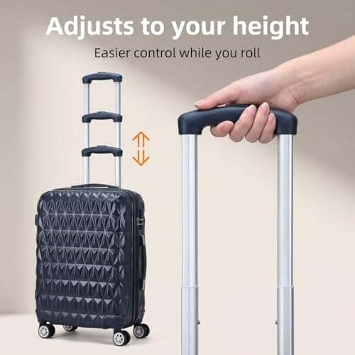 CMY Suitcase 24 Inch Medium Hard Shell Lightweight ABS Checked-in Luggage — view 4