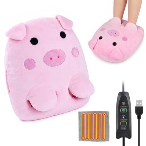 Zogxyc Heated Foot Warmers, 2 in 1 USB Foot Warmer Hand Warmer