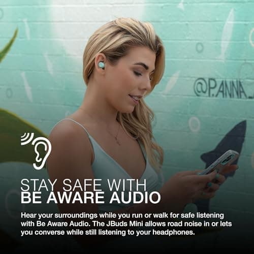 JLab JBuds Mini True Wireless Earbuds with Mic - Bluetooth, Mint — view 4