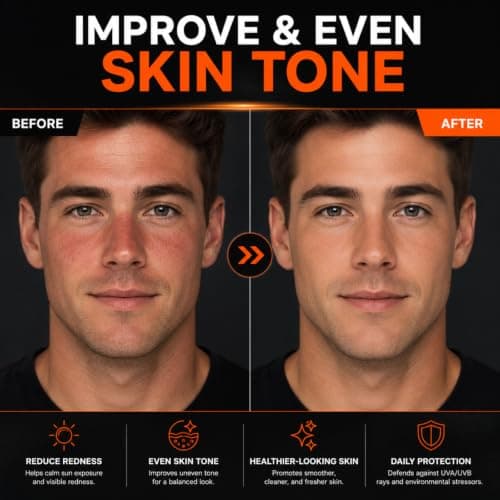 Sunscreen for Men SPF 90+ PA++++, Sun Cream with UV Protection, Waterproof & Sweat Resistant, No White Cast, Daily SPF Moisturiser for Men, Non-Greasy for Outdoor Sports, Travel, Beach, Gym, 50g — view 5