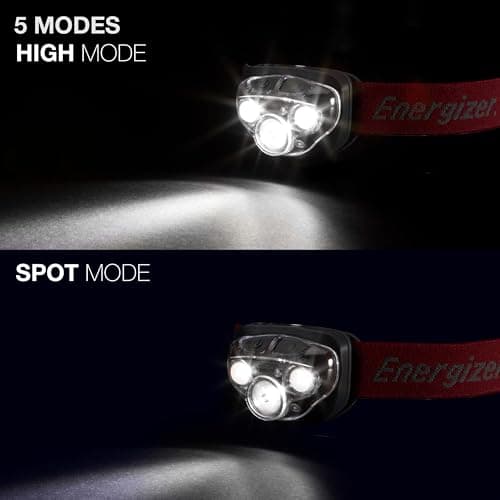 Energizer Vision HD+ 315 Lumen Head Torch, Rust Red Headlight — view 2