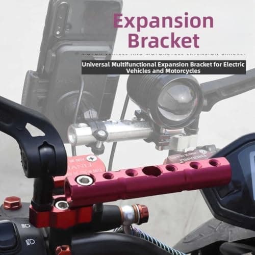 Motorcycle Mirror Mount Bracket for Camera Motorcycle Mirror(Orange) — view 4